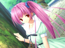 Pink Haired Girl In A Tree 