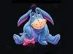 eeyore with black background