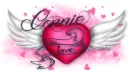 Pink heart-Connie