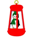 Penguin Lantern Globe