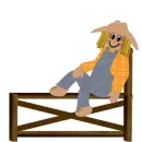 Scarecrow on Fence