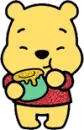Baby Pooh Bear Glitter Graphic