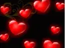 falling of hearts background