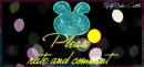 Glitter Bunny - Please rate and comment