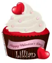 Valentine cupcake - Lillian
