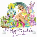 happy easter bunnys/girl/Linda
