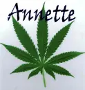 Name Annette with Pot-Leaf