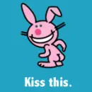 Happy Bunny Kiss This