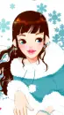 cute kawaii winter girl