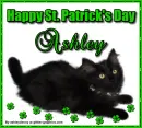 Patrick's Day Black Cat - Ashley