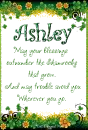 Irish Blessing - Ashley