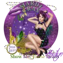 Mardi-gras/purple marilyn