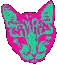 Glowing Kitty Face