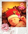 cute baby with hearts 