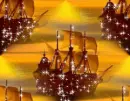 Ship at Sunset - background