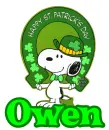Snoopy's St Patrick's ~ Owen