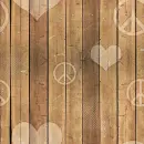 brown hearts on the wall