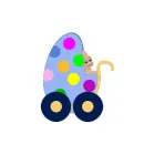 Egg Buggy with Baby Bunny