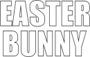 Easter Bunny Words Clear