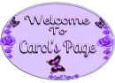 Welcome To Carol's Page