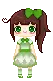 pear pixel doll