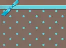 Teal & Brown Polka Dots