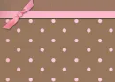 Pink & Brown Polka Dots
