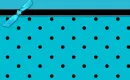 Teal & Black Polka Dots