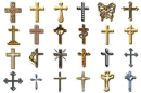 Easter crosses background