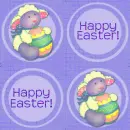 Easter Lamb seamless background