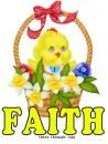 Faith Easter Basket Chick