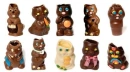 Earless Chocolate bunnies background