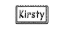 kirsty name metal effect