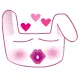 Bunny in love *_*; kiss~ 3