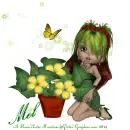 Mel - Flower Pot - Butterfly