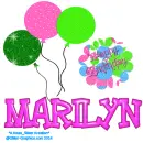 Marilyn - Happy Birthday - Balloons