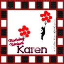Karen - Happy Birthday - Balloons