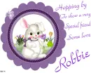 Robbie -Hopping by....