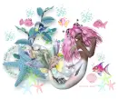 Little Mermaid in the Ocean