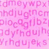 Pink Letters Pattern