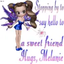 Melanie -Stopping by to...