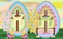 Cross hehas risen background