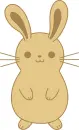 Cute brown bunny