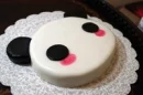 Cute panda cake