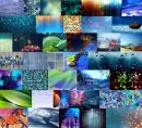Blue Abstract Rain Theme