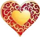 Red Gold Heart