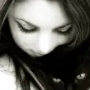 Girl and her cat