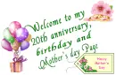 welcome anniversary birthday mothers day