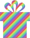 Rainbow Christmas Presant