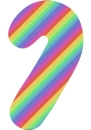 Rainbow Candy Cane